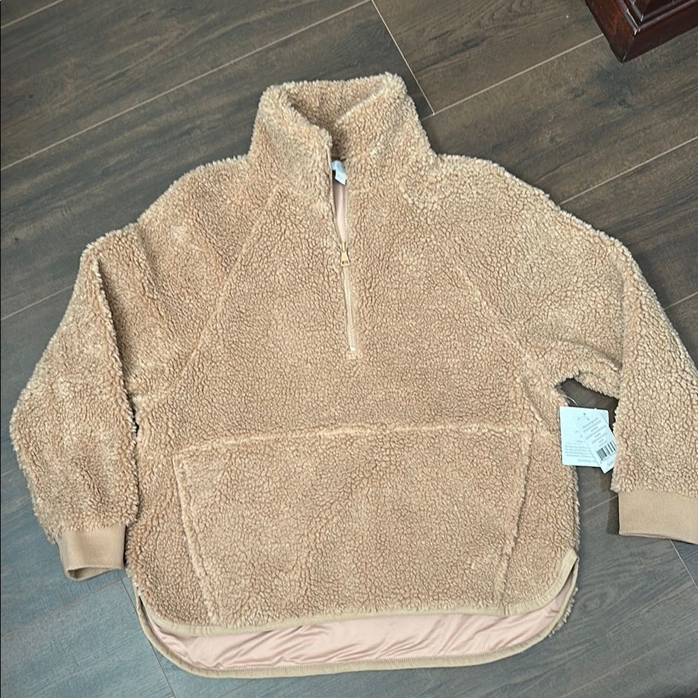 NWT Beyond Yoga Camel Color 1/4 Zip - Size Small